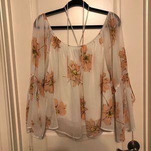 Flowy Bell Sleeved off the shoulder top